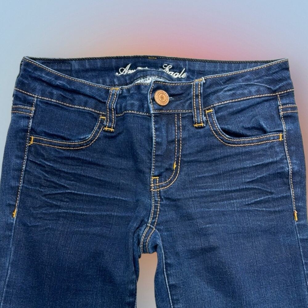 AMERICAN EAGLE Women’s 0 Super Stretch Jegging Blue Jeans